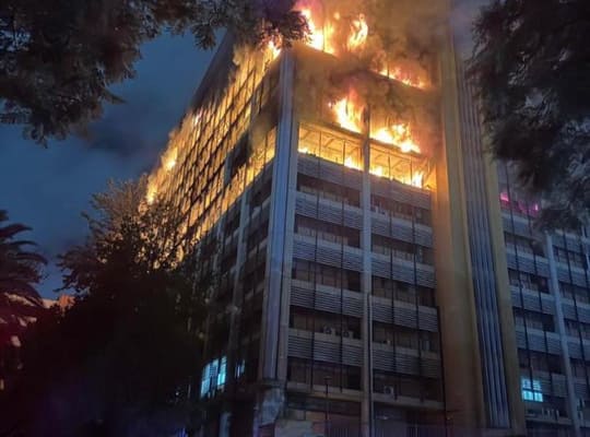 Crisis in Eastern Cape: Botha Sigcau Building Housing 11+ Departments Catches Fire