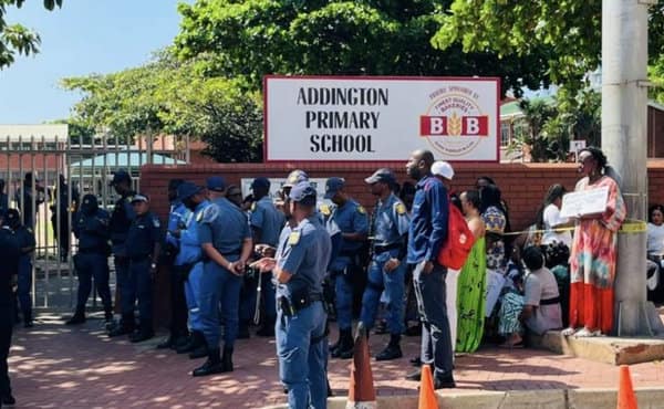 Picketing Ongoing at Addington Primary Durban Over Learner Placements