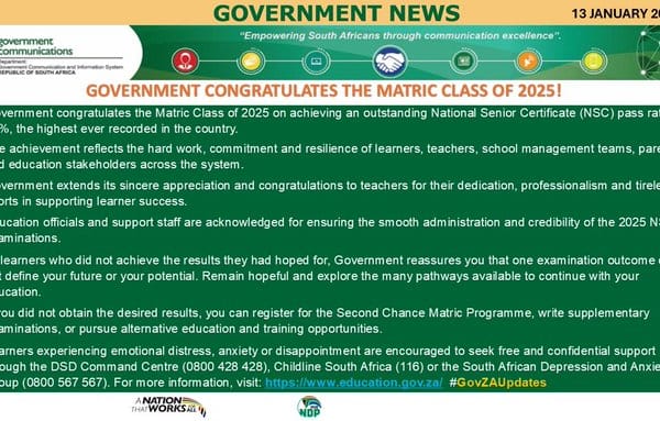 MPs Rally Behind Matric Class of 2025 Ahead of Results