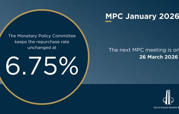 South African Reserve Bank Keeps Repo Rate at 6.75% in Split Vote