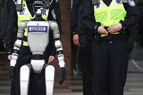 RoboCop Meets RoboDog: Chinese Police Deploy Humanoid and Canine Robots at F1 Grand Prix