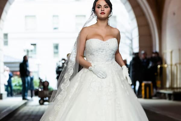 Selena Gomez Reveals Stunning Custom Ralph Lauren Gown in Intimate Wedding Photo Debut