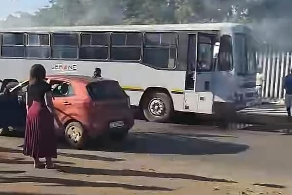 School Bus Carrying Learners Catches Fire in Soshanguve