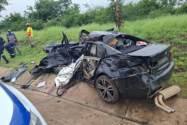 DEADLY N4 CRASH: One Killed After BMW Collides With Minibus Near Malelane