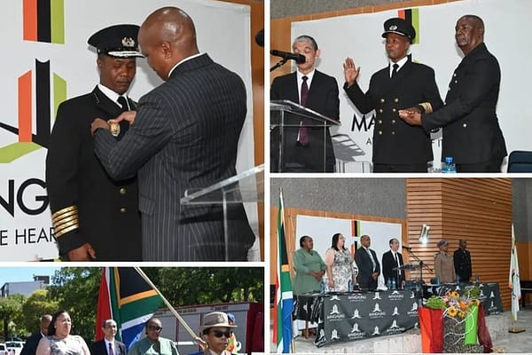 Mangaung Metro Appoints Patrick Senti as New Chief Fire Officer After 101 Years,HOD Kgamanyane and MMC Kruger Lead Inauguration of New Mangaung Fire Chief