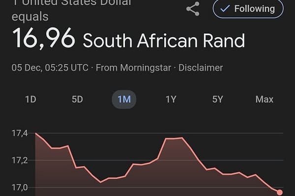 South African Rand Strengthens Past 17 to Dollar Mark