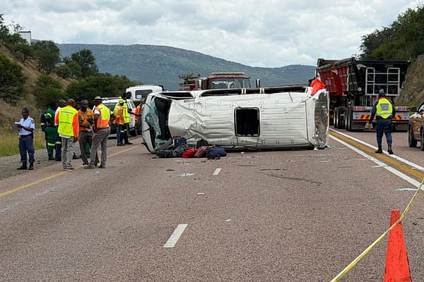 A tragic accident claimed the life of one passenger and left 14 others injured when a minibus taxi overturned on the N1