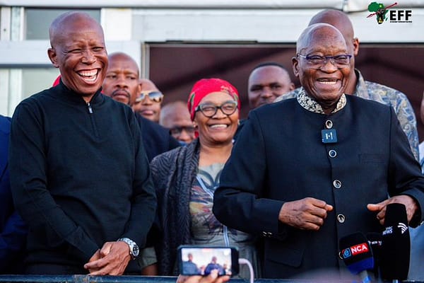 Zuma Visits Malema Family Home to Pay Respects After Aunt’s Death