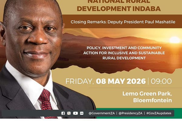 Deputy President Mashatile to wrap up key rural development talks today on land access and transformation