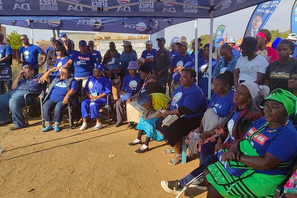 THE DA TOP LEADERSHIP VISITS AN ELDERLY RAPE VICTIM IN WINTERVELDT.