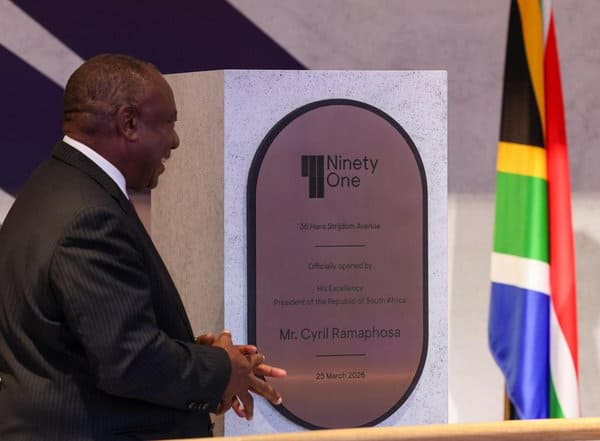 President Ramaphosa Unveils Ninety One South Africa Headquarters in Cape Town