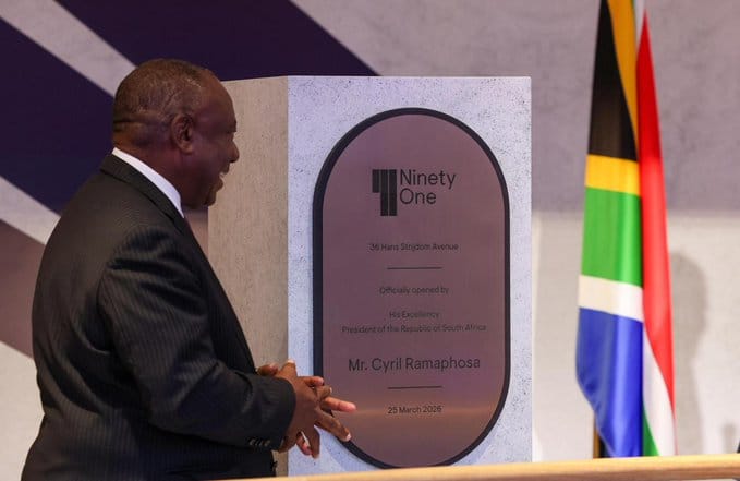 President Ramaphosa Unveils Ninety One South Africa Headquarters in Cape Town